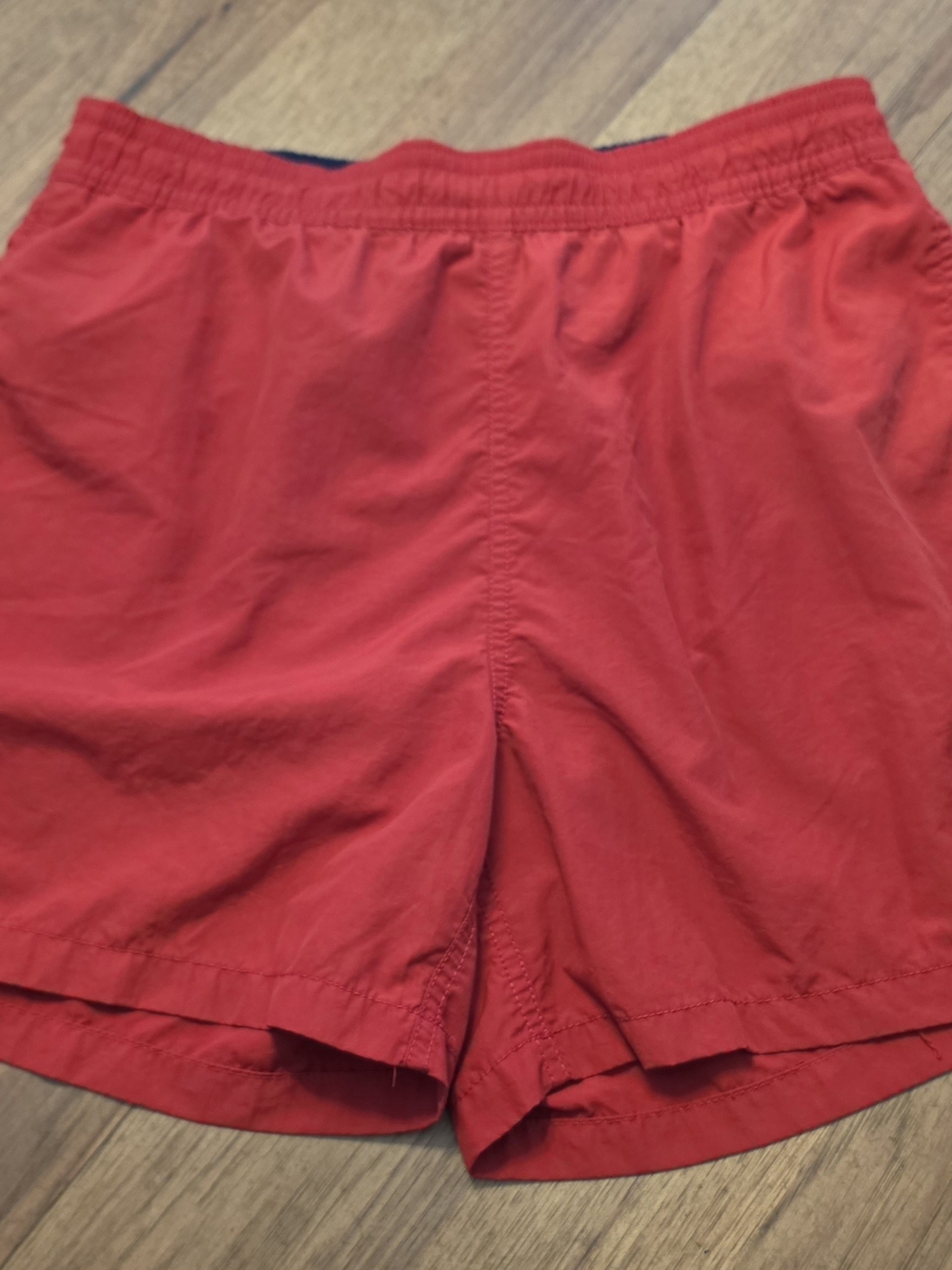 Ralph Lauren Red Swim/Athletic Shorts with Elastic Waist & Pocket Size M